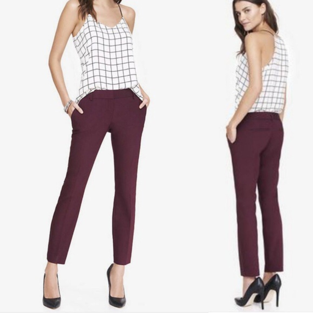 EXPRESS Columnist Maroon Ankle Pant